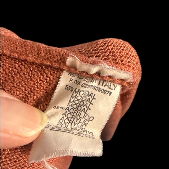 Elegant Rust Cowl Neck Sweater - Picture 4 of 4